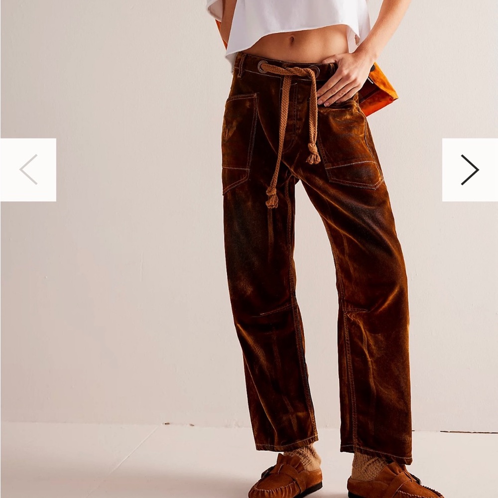 Free People Brown Corduroy Pants